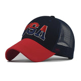 "USA" VENTED BASEBALL CAP wholesale BY DOZEN(12PCS)