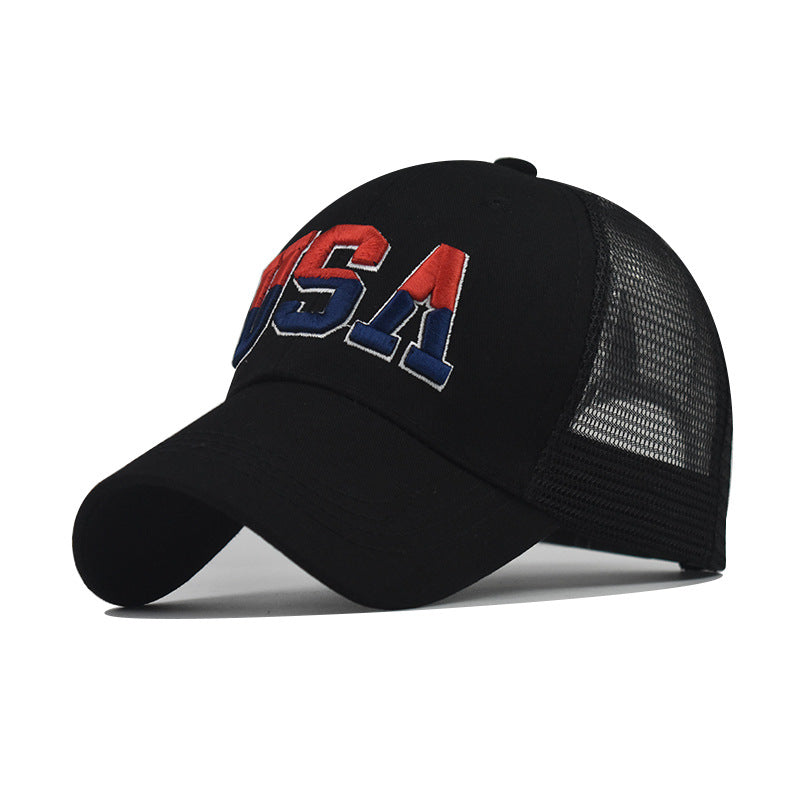 "USA" VENTED BASEBALL CAP wholesale BY DOZEN(12PCS)