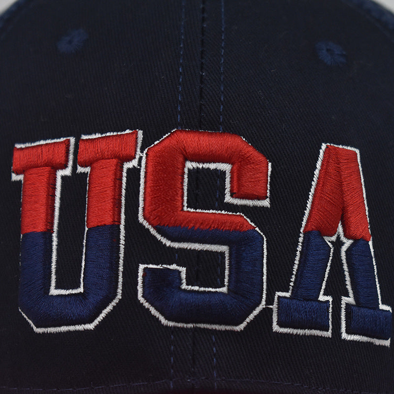 "USA" VENTED BASEBALL CAP wholesale BY DOZEN(12PCS)