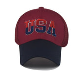 "USA" VENTED BASEBALL CAP wholesale BY DOZEN(12PCS)