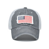 "US Flag" VENTED BASEBALL CAP wholesale BY DOZEN(12PCS)