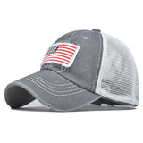 "US Flag" VENTED BASEBALL CAP wholesale BY DOZEN(12PCS)