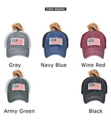 "US Flag" VENTED BASEBALL CAP wholesale BY DOZEN(12PCS)