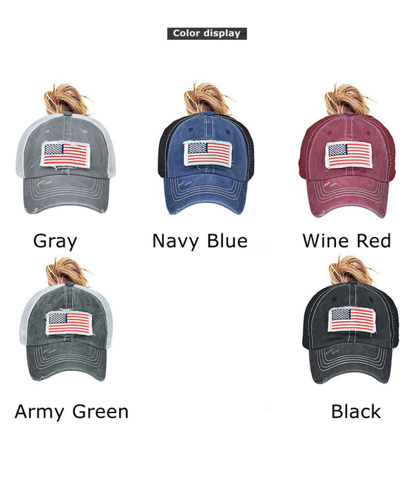 "US Flag" VENTED BASEBALL CAP wholesale BY DOZEN(12PCS)