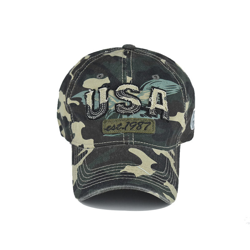 "USA Eagle" DISTRESSED BASEBALL CAP wholesale BY DOZEN(12PCS)