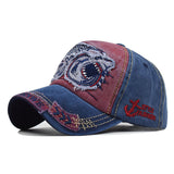 “Sharks" DISTRESSED BASEBALL CAP wholesale BY DOZEN(12pcs)