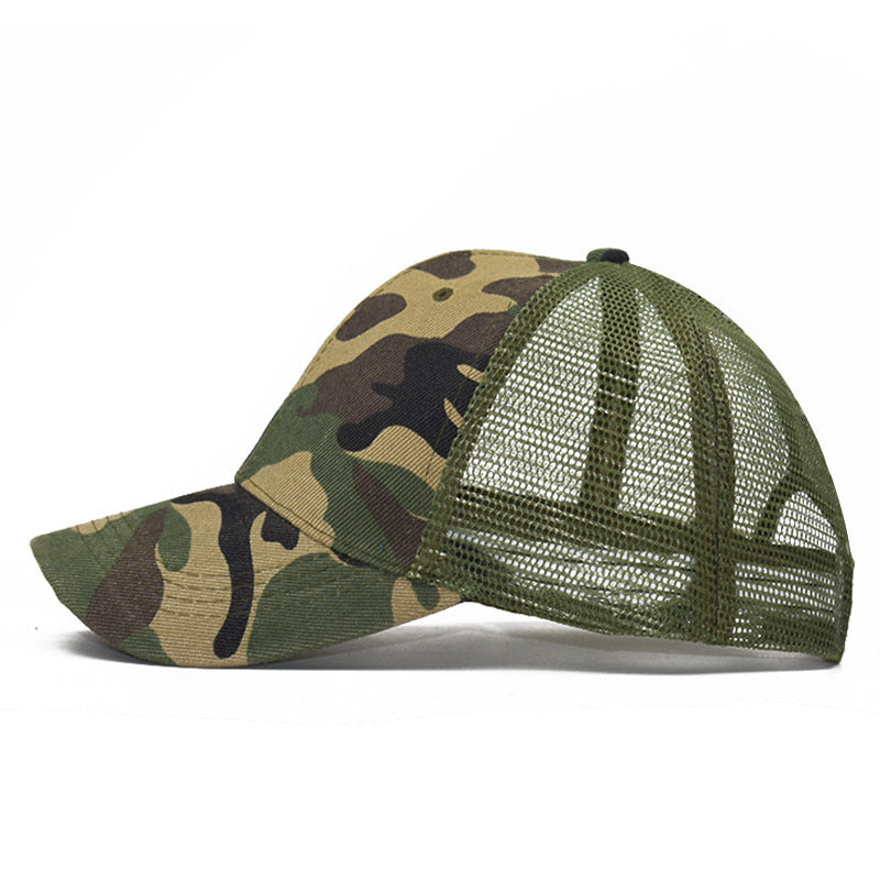 "Camouflage"  VENTED BASEBALL CAP wholesale BY DOZEN(12PCS)