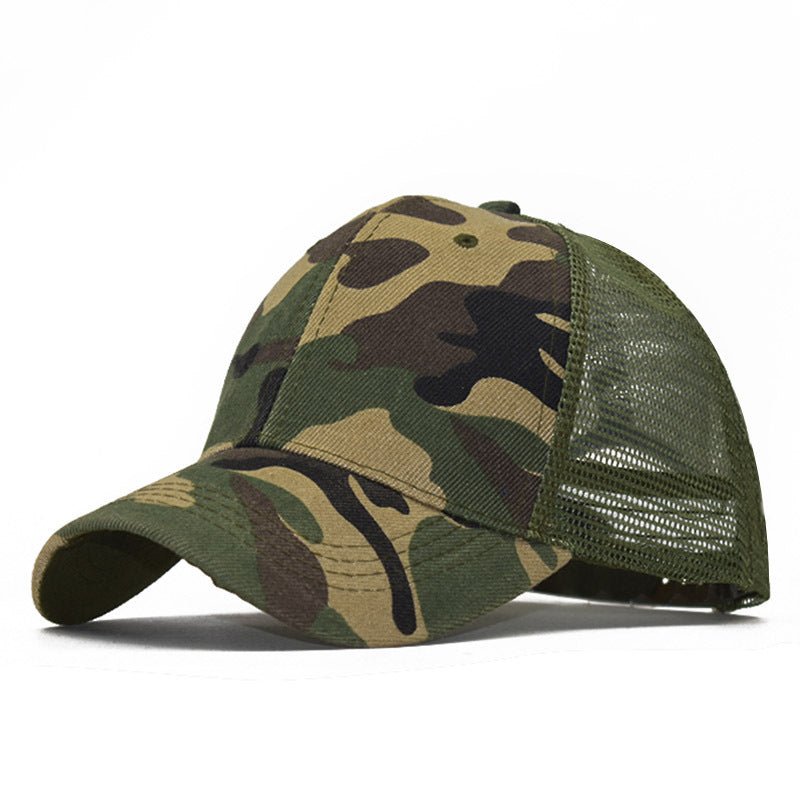 "Camouflage"  VENTED BASEBALL CAP wholesale BY DOZEN(12PCS)