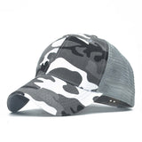 "Camouflage"  VENTED BASEBALL CAP wholesale BY DOZEN(12PCS)