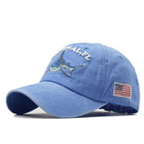 "Original, FL" Shark DISTRESSED BASEBALL CAP wholesale BY DOZEN(12pcs)