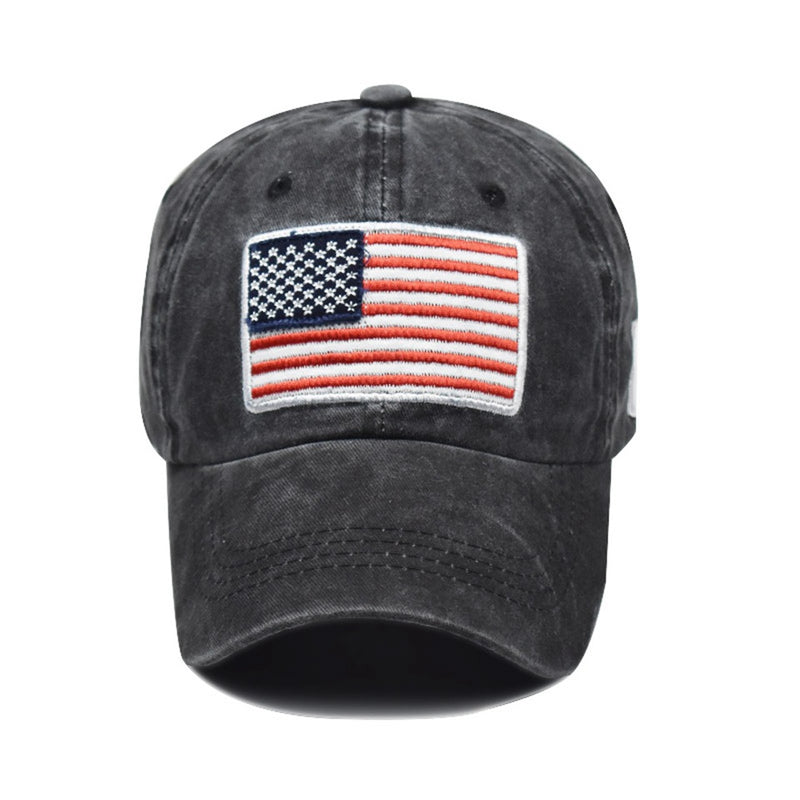 "US Flag" DISTRESSED BASEBALL CAP wholesale BY DOZEN(12pcs)