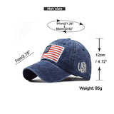 "US Flag" DISTRESSED BASEBALL CAP wholesale BY DOZEN(12pcs)