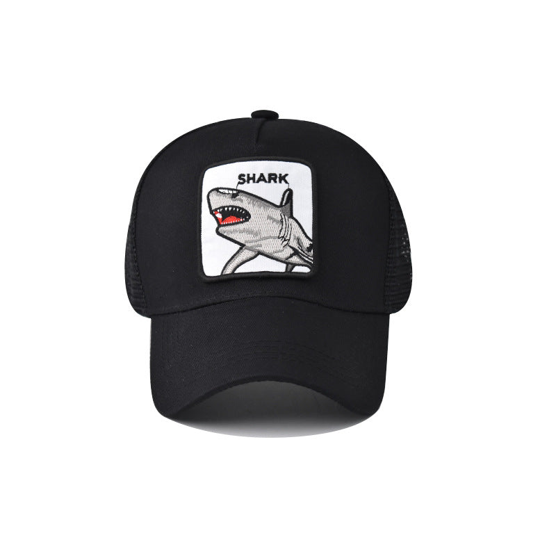 "Great white Shark" VENTED BASEBALL CAP wholesale BY DOZEN(12PCS)