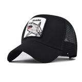 "Great white Shark" VENTED BASEBALL CAP wholesale BY DOZEN(12PCS)