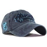 "Always" DISTRESSED BASEBALL CAP wholesale BY DOZEN(12PCS)