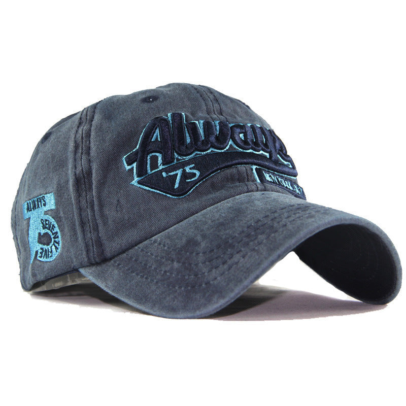 "Always" DISTRESSED BASEBALL CAP wholesale BY DOZEN(12PCS)