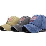 "USA Flag" DISTRESSED BASEBALL CAP wholesale BY DOZEN(12PCS)