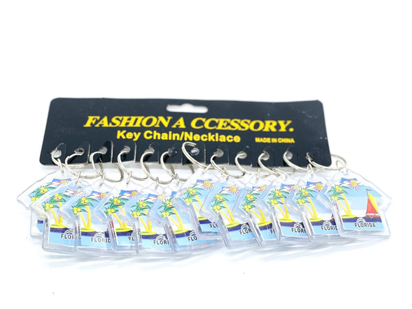 "Florida" Key Chain Souvenir Wholesale by Dozen(12pcs)