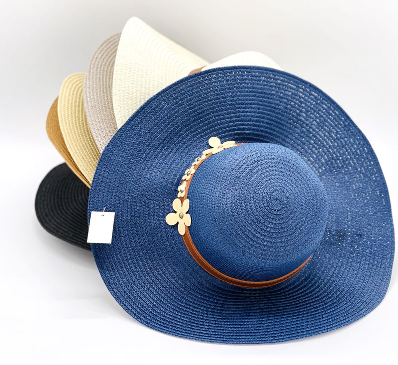 "Daisy Belt" WIDE BRIM WOMEN'S SUN HAT WHOLESALE