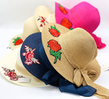 "Embroidered" WOMEN'S SUN HAT WHOLESALE