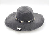 "wooden bead band" WIDE BRIM WOMEN'S SUN HAT WHOLESALE