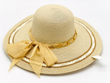 "White Loop" WIDE BRIM WOMEN'S SUN HAT WHOLESALE