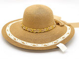 "White Loop" WIDE BRIM WOMEN'S SUN HAT WHOLESALE