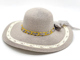 "White Loop" WIDE BRIM WOMEN'S SUN HAT WHOLESALE