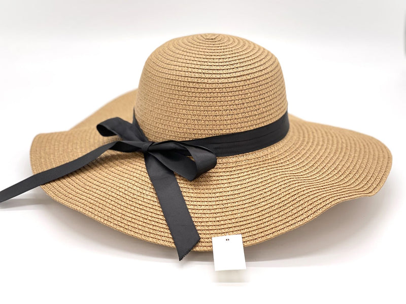 "Black Tie" WIDE BRIM WOMEN'S SUN HAT WHOLESALE