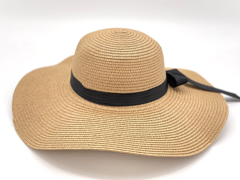 "Black Tie" WIDE BRIM WOMEN'S SUN HAT WHOLESALE