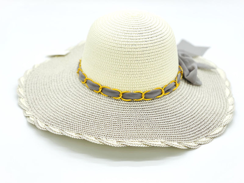 "Silk Chain" WIDE BRIM WOMEN'S SUN HAT WHOLESALE