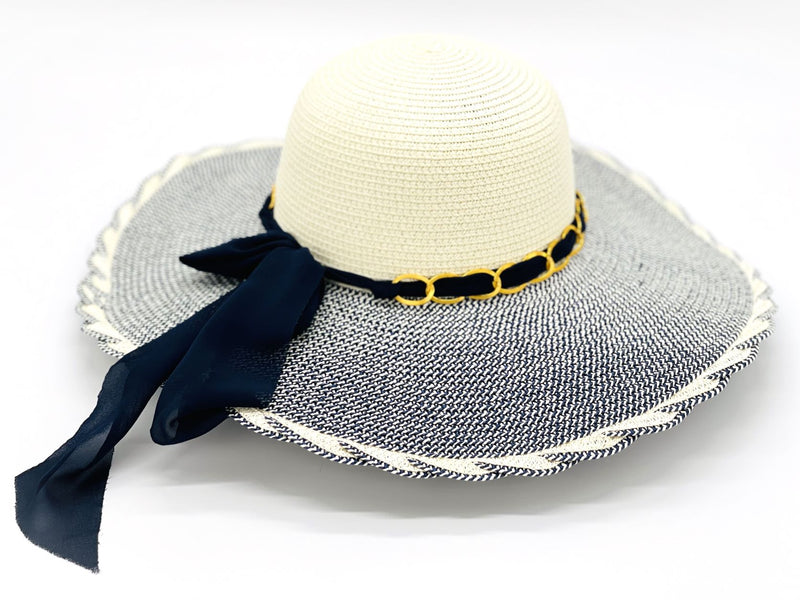 "Silk Chain" WIDE BRIM WOMEN'S SUN HAT WHOLESALE