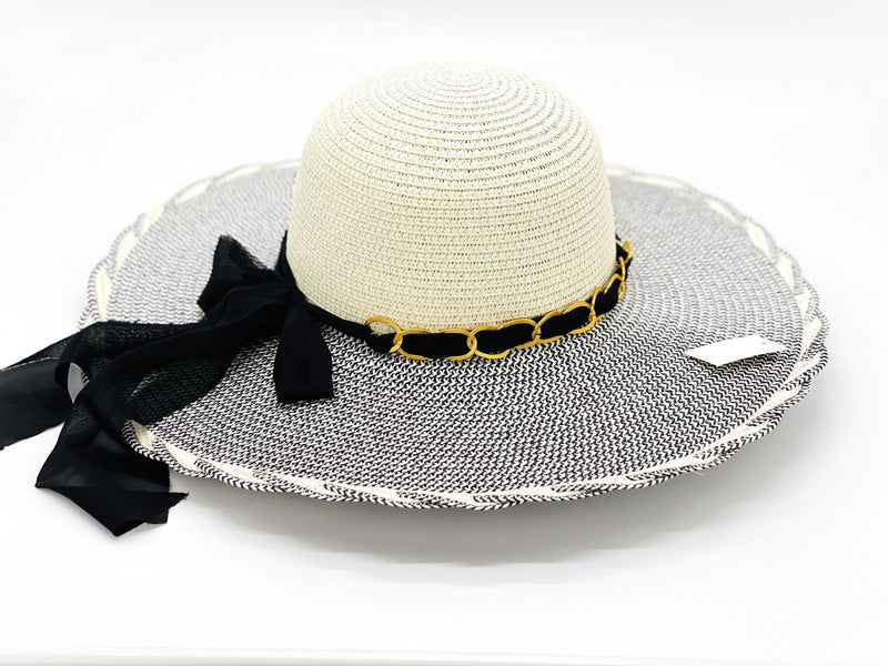 "Silk Chain" WIDE BRIM WOMEN'S SUN HAT WHOLESALE