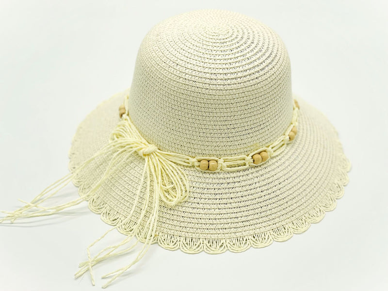 "Woody Beads" WOMEN'S SUN HAT WHOLESALE