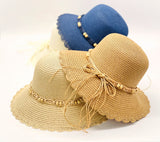 "Woody Beads" WOMEN'S SUN HAT WHOLESALE