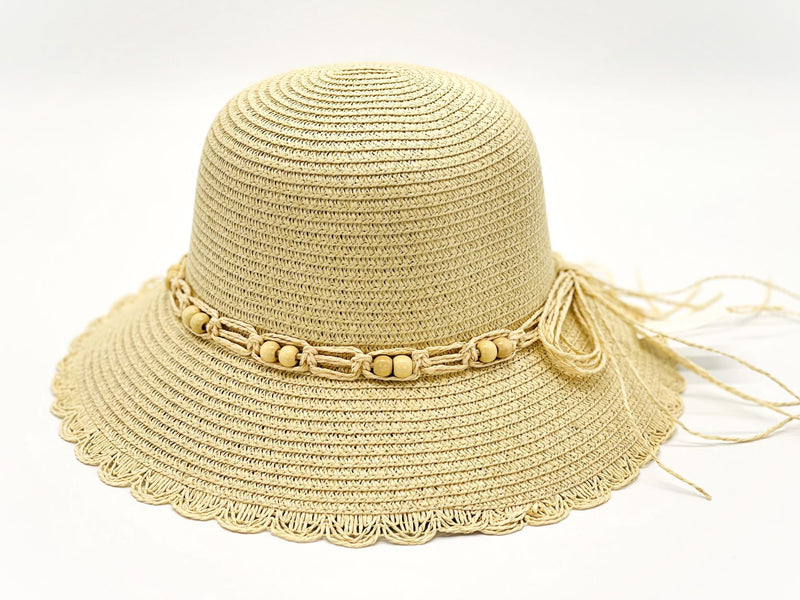 "Woody Beads" WOMEN'S SUN HAT WHOLESALE