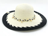 "Sea Shell Band" WIDE BRIM WOMEN'S SUN HAT WHOLESALE