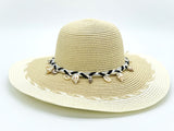 "Sea Shell Band" WIDE BRIM WOMEN'S SUN HAT WHOLESALE