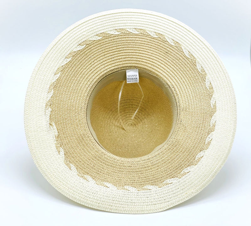 "Sea Shell Band" WIDE BRIM WOMEN'S SUN HAT WHOLESALE