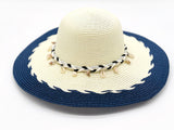 "Sea Shell Band" WIDE BRIM WOMEN'S SUN HAT WHOLESALE