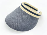 "Double Color band" wide Brim Visors wholesale by dozen(12pcs)