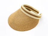 "Double Color band" wide Brim Visors wholesale by dozen(12pcs)