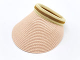 "Double Color band" wide Brim Visors wholesale by dozen(12pcs)