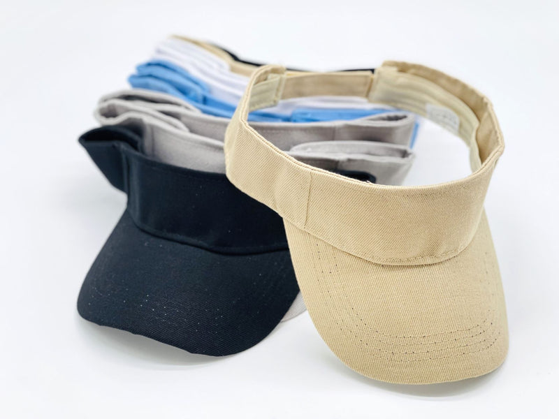 "sport" WIDE BRIM VISORS WHOLESALE BY DOZEN(12PCS)